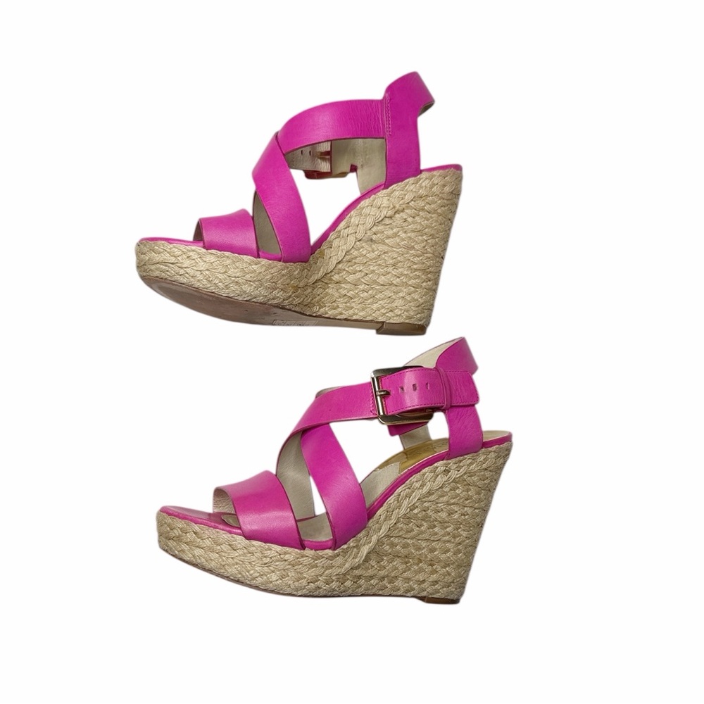 Michael Michael Kors Strappy Espadrille Wedge Heel Sandals - Picture 2 of 7